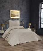 Yıldız Kapitoneli 2 Parça Tek Kişilik Yatak Örtüsü - 4