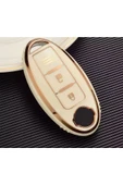 Nissan Qashqai Juke X-trail Micra Pulsar Note Anahtar Kılıfı Krem/gold Eski Kasa Uyumlu thumbnail 1