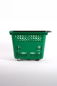 Tekerlekli Market Sepeti (Tekerlekli Alışveriş Sepeti) 54 L Yeşil - 1
