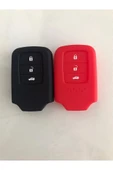 2 Adet Civic Fc5 Crv Hrv Sustasız Silikon Anahtar Kılıfı Kırmızı Ve Siyah thumbnail 2