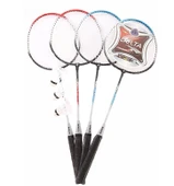Delta 4 Adet Badminton Raketi İle 3 Adet Badminton Topu Ve Deluxe Badminton Çantası Dörtlü Grup Seti - 1