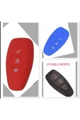 2 Adet Fiesta Kuga Focus C-max Silikon Anahtar Kılıf (sustasız) Mavi Ve Kırmızı Renkler thumbnail 1