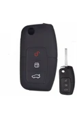 Fiesta Focus B-max Kuga Silikon Anahtar Koruma Kılıfı Siyah Renk thumbnail 1
