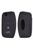 Fiesta Focus B-max Kuga Silikon Anahtar Koruma Kılıfı Siyah Renk thumbnail 2