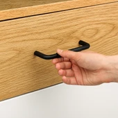 Uber Tırtıklı Mat Siyah Metal Kulp 160 mm 16 cm Mobilya Çekmece Mutfak Dolabı Dolap Kapak Kulpları thumbnail 7