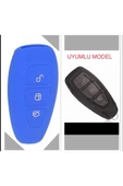Fiesta Kuga Focus C-max Silikon Anahtar Kılıf (sustasız) Mavi Renk thumbnail 1