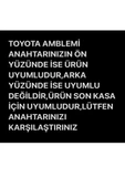 TOYOTA HiLUX ANAHTAR KILIFI (SADECE HİLUX İLE TAM OLARAK UYUMLUDUR) 2.RESİME BAKINIZ thumbnail 3