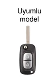 Renault Clio Megane Kangoo Modus Uyumlu Silikon Anahtar Koruma Kılıfı 2.Resime Bakınız thumbnail 2