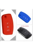 2 Adet Fiesta Focus B-max Kuga Silikon Anahtar Koruma Kılıfı Mavi Ve Kırmızı Renk thumbnail 1