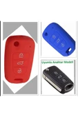 2 Adet Accent Era I20 I30 Elantra Silikon Anahtar Koruma Kılıfı Kırmızı Ve Mavi Renk thumbnail 1