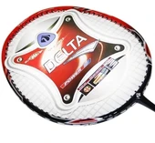 Delta Tek Parça Halinde Üretim Fiberglas Passion Badminton Raketi Ve Deluxe Badminton Çantası Seti - 4