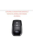 Toyota Yaris Cross Uyumlu Anahtar Koruma Kılıfı 2 Tuş Model Logo Yeri Önde Olan Modelle Uygun thumbnail 2