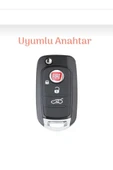 Fiat Egea 500X Uyumlu Anahtar Koruma Kılıfı Siyah/Gold  2.Resime Lütfen Bakınız thumbnail 2