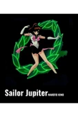 Sailor Moon Anime Baskılı Unisex %100 Pamuk Siyah T-shirt thumbnail 2