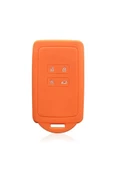 Dacia Duster Sandero Stepway Silikon Anahtar Kılıfı Turuncu Renk (Arkası Kapalıdır) thumbnail 1