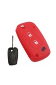 Fiat Fiorino Punto Panda Uno Doblo Ducato Silikon Anahtar Koruma Kılıfı Kırmızı Renk thumbnail 2