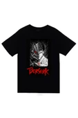 Berserk Anime Baskılı Unisex %100 Pamuk Siyah T-shirt thumbnail 1
