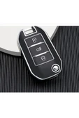 Peugeot 3008 208 308 508 Rifter Anahtar Kılıfı Siyah Krom 2.Resime Bakınız Lütfen thumbnail 1