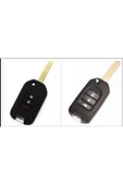 Honda Civic Crv Fc5 Hrv Sustalı Silikon Anahtar Kılıfı 1 Adet Siyah Renk thumbnail 1