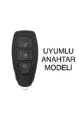Ford Fiesta Kuga Focus C-max Uyumlu Anahtarsız Çaliştırma Deri Anahtar Kılıf Ve Örgü Anahtarlık thumbnail 3