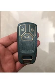 Audi A6l A4 A5 Q5 Q7 Tt 8s S4 S5 Uyumlu Lüx Anahtar Koruma Kılıfı Gri Gold Renk thumbnail 1