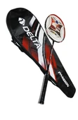 Delta Tek Parça Halinde Üretim Fiberglas Passion Badminton Raketi Ve Deluxe Badminton Çantası Seti - 5