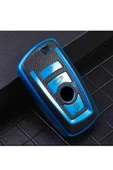 Bmw F30 F32 F10 F20 Uyumlu Anahtar Koruma Kılıfı 2.resime Bakınız Mavi Renk thumbnail 1