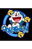 Doreamon Anime Baskılı Unisex %100 Pamuk Siyah T-shirt thumbnail 2