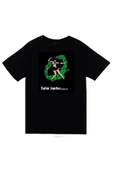 Sailor Moon Anime Baskılı Unisex %100 Pamuk Siyah T-shirt thumbnail 1