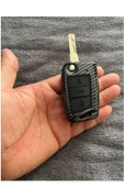Golf 7 Polo Taigo T-Roc Tiguan Caddy Karbon Anahtar Kılıfı 2.Resime Bakınız thumbnail 1