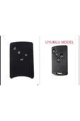 2 Adet Siyah Renk Clio Logan Megane3 Silikon Anahtar Kılıfı Kart Ile Yuvaya Girmez thumbnail 1