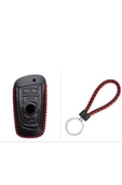 Bmw 1 3 5 7 Serisi X1 X3 X4 X5 F10 F15 F16 F20 F30 F18 F25 M3 M4 E34 Deri Anahtar Kılıfı ve Örgü thumbnail 1