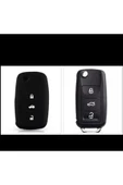 Caddy Scirocco Golf 5 Golf 6 Jetta Ibiza Polo Octiva Tiguan Leon Uyumlu Silikon Anahtar Kılıfı thumbnail 1