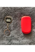 Fiat Egea Uyumlu 1 Adet Metal Çift Yönlü Anahtarlık Ve 1 Adet Kırmızı Silikon Anahtar Kılıfı thumbnail 3