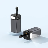 20.000 mAh Powerbank 65W Hızlı Şarj Destekli Dijital Ekran Göstergeli Fenerli - 2