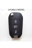 Citroen Yeni C3 Aircross Silikon Anahtar Koruma Kılıfı Kırmızı Renk Görselde Uyumlu Model Mevcut thumbnail 2