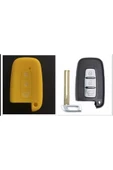 Hyundai Ix35 I 30 Uyumlu Silikon Anahtar Koruma Kılıfı Sustasız Model Sarı Renk thumbnail 1