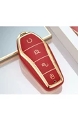 Byd Atto 3 Ve Seal U Anahtar Koruma Kılıfı Kırmızı / Gold Lütfen Uyumlu Anahtar Modeline Bakınız thumbnail 1