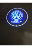 Volksvagen Golf Kapı Logosu Yeni Nesil Mesafe Sensörlü Pilli Model Ön 2 Kapı Için Karbon Görünümlü thumbnail 1