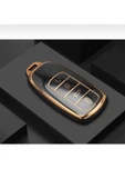 Chery Tiggo 8 Pro Omoda 5 Anahtar Kılıfı Siyah/gold Lüx thumbnail 1