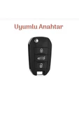 Citroen Yeni C3 Aircross Silikon Anahtar Koruma Kılıfı Siyah Renk 3.resime Bakınız thumbnail 3