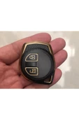 Suzuki ALTO SWİFT BALENO SX4 GRAND VİTARA JİMNY ANAHTAR KORUMA KILIFI SİYAH/GOLD thumbnail 1