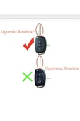 Hyundai Bayon I10 I20 Ix35 Elantra Tucson Anahtar Kılıfı Beyaz/gold 2.resime Bakınız thumbnail 2