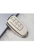 Chery Tiggo 8 Pro Omoda 5 Anahtar Kılıfı Beyaz/Krom (Gümüş)  Lütfen 2.Resime Bakınız thumbnail 1