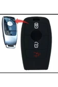 Mercedes C180 C200 W205 W213 E300 Ve B C E Sınıf Silikon Anahtar Kılıfı Siyah thumbnail 1