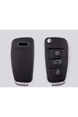 Audi A1 A3 A4 A5a 6a A7 Q3 Q5 Q7 Lüx Anahtar Koruma Kılıfı Siyah Renk Görselde Uyumlu Model Mevcut thumbnail 2