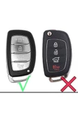 Hyundai Tucson I40 Ix35 I45 Uyumlu Silikon Anahtar Koruma Kılıfı Sustasız Model Kırmızı Renk thumbnail 2