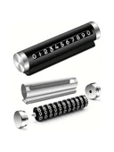 Metal Kasa Numara Çevirmeli Araç İçi Telefon Numaratör Park Numarası Parkmatik Araba Numaratör - 2