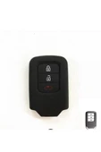Honda Civic Fc5 Crv Hrv Sustasız Anahtarsız Çaliştırma Modeli Silikon Anahtar Koruma Kılıf Siyah thumbnail 1
