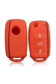 Vw Golf 5 Ve Golf 6 Silikon Anahtar Koruma Kılıfı Kırmızı Lütfen Anahtar Teyiti Yapınız thumbnail 2